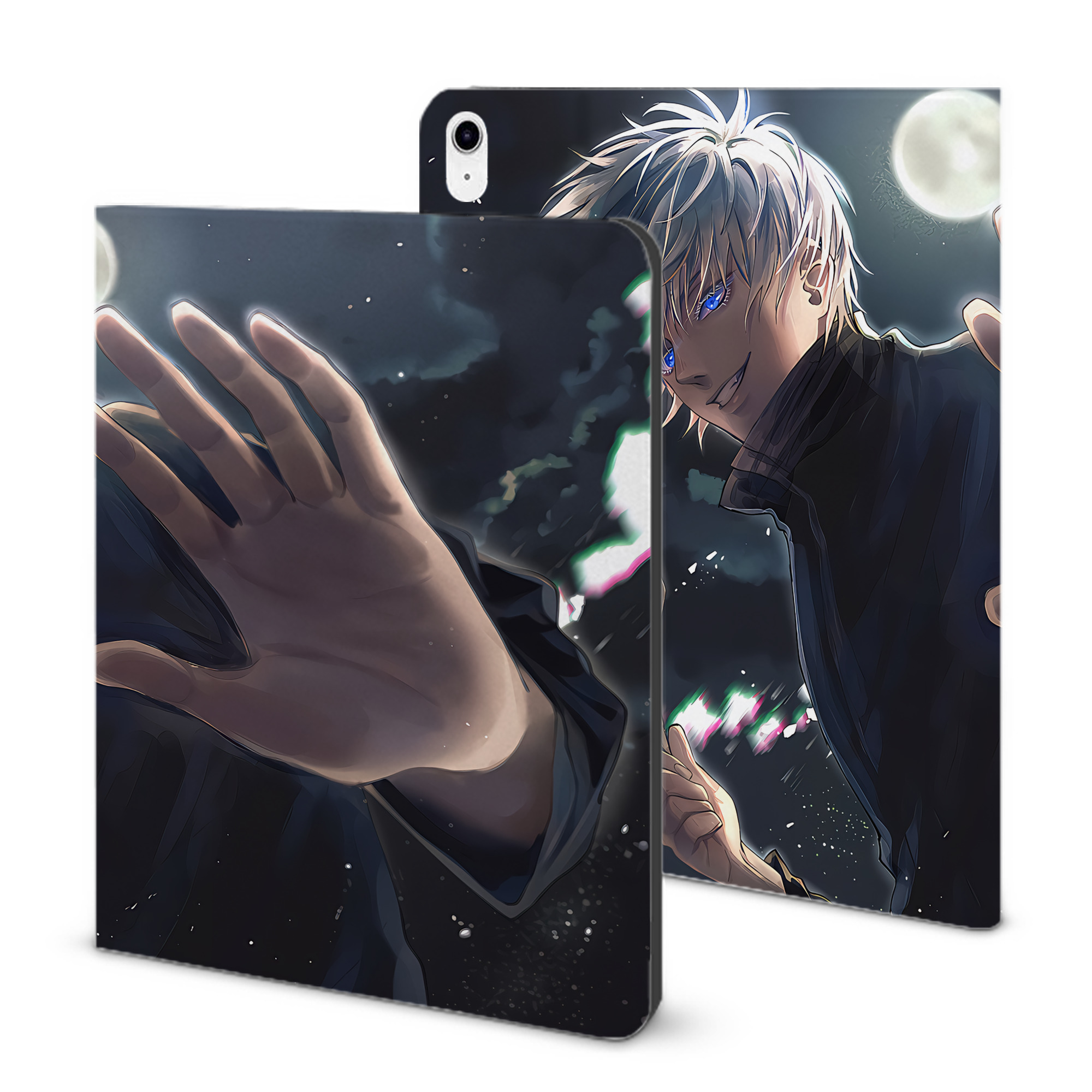 （画像用） 呪術廻戦 Jujutsu Kaisen IPad ケース ブック型 PUレザー TPU 耐衝撃 軽量 薄型 ペン収納なし 全面保護 IPad 各モデル対応
